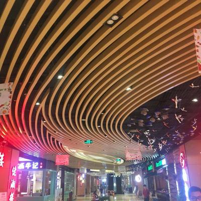 China Artistic Ceilings Fireproof Square Partition Ceiling Aluminum U Shaped Stretch Ceiling for sale