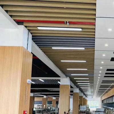 China Artistic Ceilings Fireproof Interior Aluminum Profile U Profile Partition Ceiling For Shopping Mall for sale