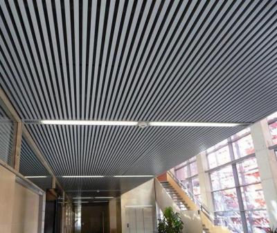 China Artistic Fireproof Aluminum Metal U Ceiling Sri Lanka Ceilings Aluminum Alloy Strip Ceiling for sale