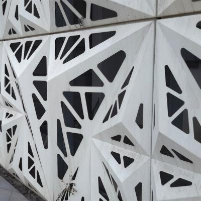 China Exterior Material Artistic Ceiling Construction Ceilings Laser Cut Metal Cut Decorative Aluminum Perforated Ceiling Panel for sale