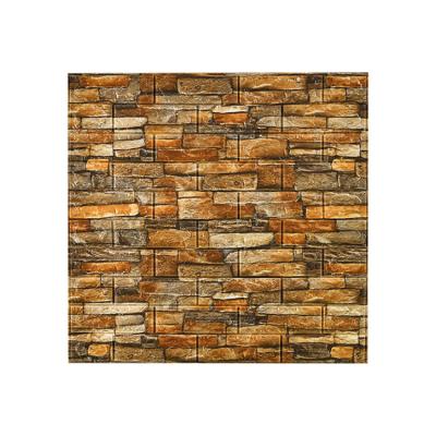 China DIY Self Adhesive 3D Brick PVC Wallpaper for sale