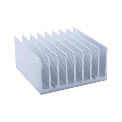 China Aluminum Electronic Heatsink 90*90*45mm Pin Fin High Power Amplifier Radiator Heat Conduction Block for sale