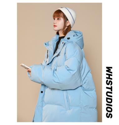 China Anti-Wrinkle Down Filled Parkas Thick Hooded Coats Windproof Women Parka Raincoat Down Pockets Jackets for sale