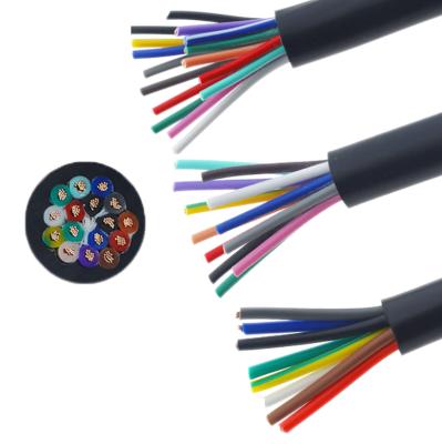 China Underground Dongguan Guangying RVV 14 Core 16 20 30 40 Multi Signal Jacket Electrical Cable for sale