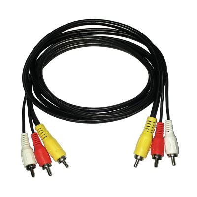 China Dongguan Guangying 3RCA DVD Player to 3RCA Audio and Video AV Cable with Ground Wire 1M-100M for sale