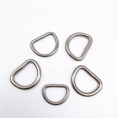 China 6*40*30mm Pet Accessories 316 Stainless Steel Seamless Welding Stock Solid D Ring For Dog Collar for sale