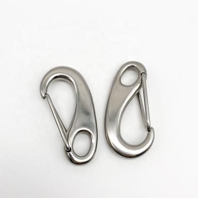 China high strength & sustainable & Precision Cast Heavy Duty Egg Shape Snap Hook SS304 Link Carabiners Stainless Steel Metal Alloy Safety Lifting Snap Hooks for sale