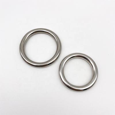 China high strength & Durable 5*30mm AISI 316 Stainless Steel O Ring Polished Round O Ring Belt Buckle Marine Rigging Alloy Welded Ring Buckles for sale