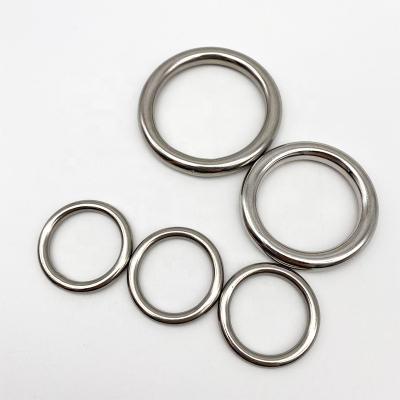 China high strength & Durable 8*50mm Stainless Steel O Shape Rings Round Marine Rigging Metal O Ring Accessories Welded Wholesale SS316 for sale