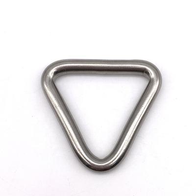 China high strength & Durable 5*38*28mm Stainless Steel Triangle Ring AISI 304 Delta Link Welded Rings Marine Rigging Hardware Sling Links for sale