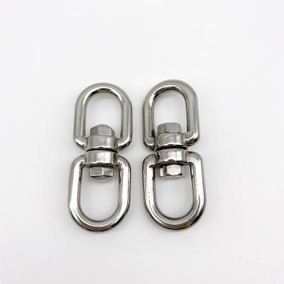 China Durable Hot Sales Stainless Steel Swivel Chain Swivel Ring Hardware Rigging SS316 Swivel Chain Connector for sale