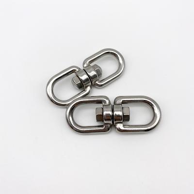 China High Quality Durable 10mm Stainless Steel Swivel Chain Swivel Ring Hardware Rigging SS316 Swivel Rings for sale