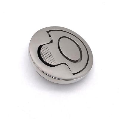 China Durable High Quality Stainless Steel Round Elevator Flush Ring Marine Hardware SS316 Round Lock Elevator Turn Handle for sale