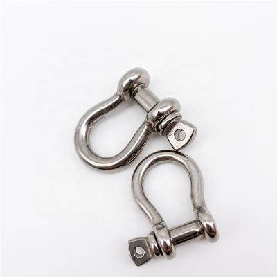 China High Strength Type Bow Shackle G209 Marine Hardware AISI 316 Industrial Hardware Stainless Steel USA Rigging Shackles for sale