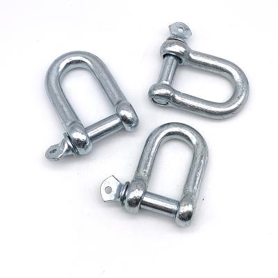 China Durable Hot Sales Carbon Steel JIS DEE Shackle Shackle Hardware Rigging Straight Dee D Chain Anchor Shackle for sale