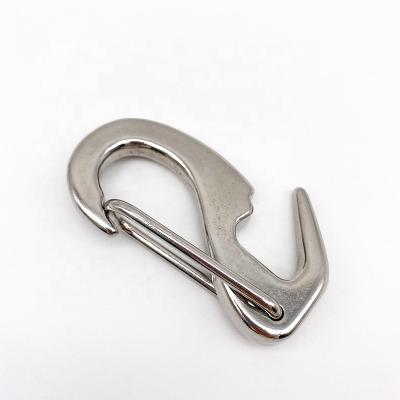 China Industrial Wholesale Open End Instant Sail Spring Marine Hardware SS316/304 Stainless Steel Factory Hardware Snap Hook for sale