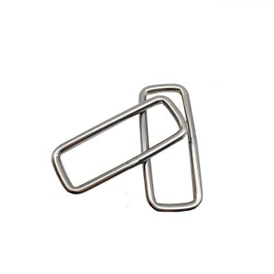 China Hot Sale Durable Seamless Welded Square Ring Buckle For Bag Strap Stainless Steel Bag Luggage Accessories for sale