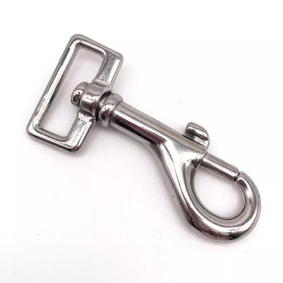 China High Quality Durable 3# 75mm 316 Stainless Steel Snap Head Square Swivel Eye Bolt Single Hooks For Bags/Pets for sale