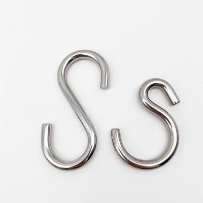 China Durable High Quality Stainless Steel S Hook SS304 / 316 S Shape Hook Hardware Rigging for sale