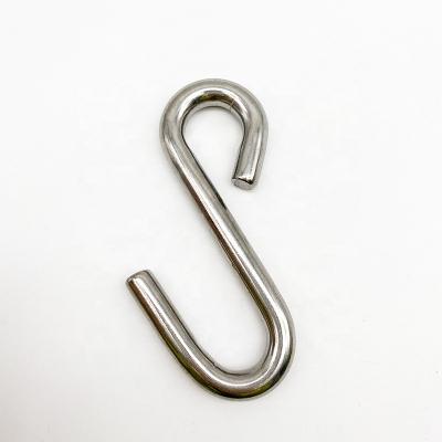 China Durable OEM Stainless Steel SS304/316 S Long Arm Hook Customized Hanger Meat Hook Marine Hardware Galvanized Metal S Shaped S Hooks for sale