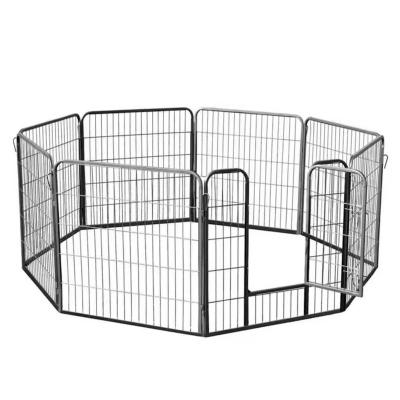 China Shopping Heavy Duty Metal Pet Playpen Dog Exercise Fence, Pet Playpen Kennel ,8 Panels Black 80x60 cm for sale