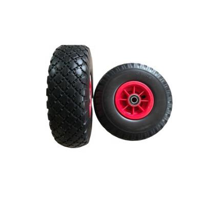 China Manufacturing Plant Factory 3.00-4PU foam wheel 260*85 mm solid tire cabinet wheel air compressor wheel for sale