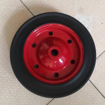 China Other 3800  solid powder tyre tool carts/wheelbarrow/garden trailer wheel 3800 powder wheel with axle for sale