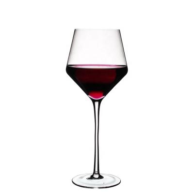 China NO Handblown 15oz Hot Clear Crystal Red Wine Hip White Wine Decanter Glass for sale