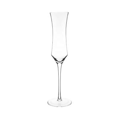 China None Clear Handmade Crystal Customized Tulip Shape Champagne Glass for sale