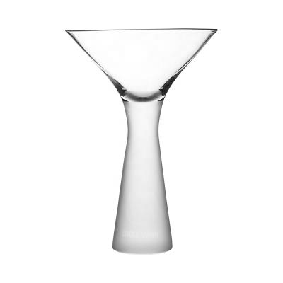 China NO New Heavy Effect Stem Unique Shape Frosted Creative Colorful Martini Cocktail Glass for sale