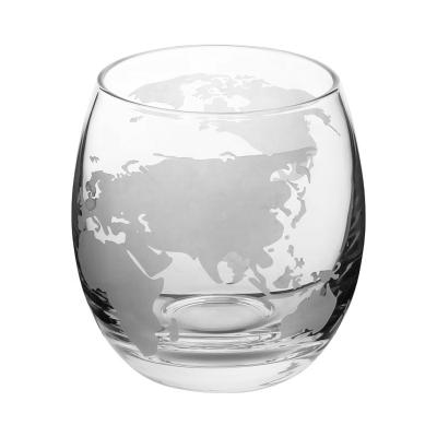 China NO Blown 300ml Hand Card Customized Material Glass Round Whiskey Glass for sale