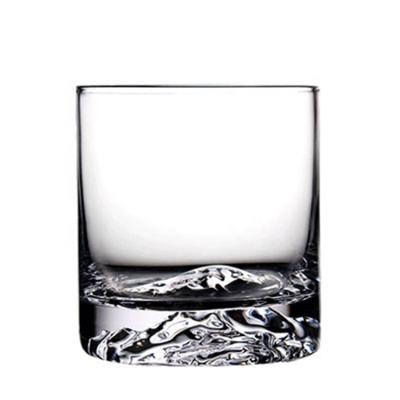 China No 2020 Hot Hand Blown Crystal Clear Traditional Cylinder Whiskey Glasses With Bottom for sale