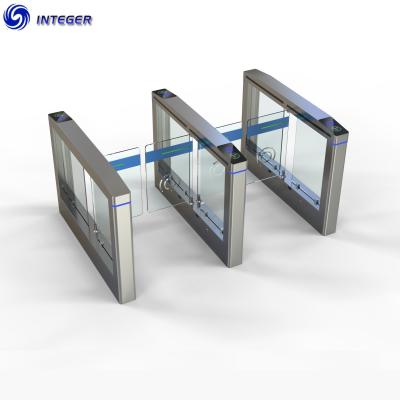 China Face Recognition Temperature Waterproof/Waterproof Door Turnstile Access Control Swing Turnstile Measurement Speed ​​Gates for sale