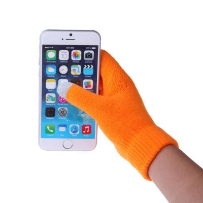 China Men's Simple Winter Women Ladies Touch Screen Soft Touch Wrist Warm Gloves for Mobile Phone Tablet for sale