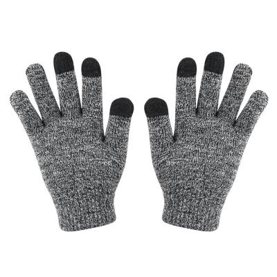 China Single Warm Sale Winter Touch Screen Fingers Knitting Magic Keep Warm Outdoor Unisex Working Gloves Three Fingers Gloves for sale