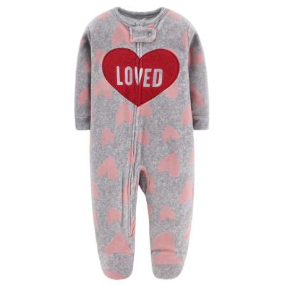 China Wholesale Lovely Long Sleeve Set Cotton Snap Button Baby Romper for sale