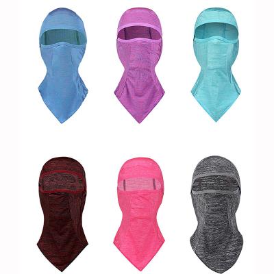 China Multi Functional Summer Breathable Soft Silk Outdoor Motorcycle Headwear Ice Windproof Turban Riding Balaclava Face Mask for sale