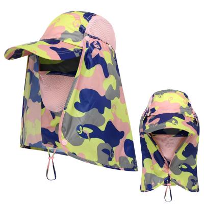 China Fishing Waterproof Hat Cap Sun Quick Dry Baseball Cap With Face Neck Cover Flap for sale