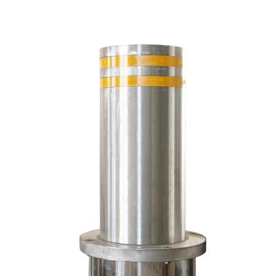 China SUS304 Safety Retractable Bollard / Semi - Automatic Rising Blocker With 304 Stainless Steel for sale