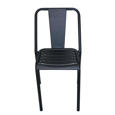 China Modern Restaurant Outdoor Dining Chairs Metal Seating Soft And Comfortable For Outdoor Use Stylish Metal Chair for sale