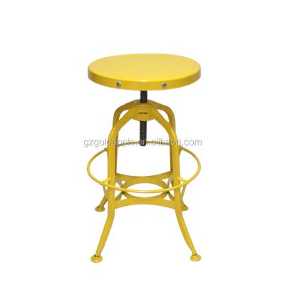 China Good quality yellow metal bar chair stool home umpire chair for sale