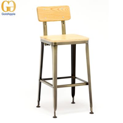 China Industrial Solid Wood Bar Chairs For Fashion Home Furniture , Unique Wood Night Club Chair for sale