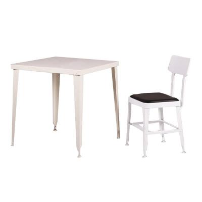 China Restaurant Table Free Sample Restaurant Furniture Dining Room Metal And Wood Tables Chair Sets for sale