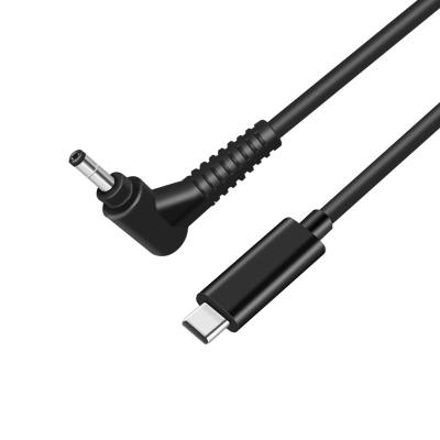 China COMPUTER Type-C to DC 3A Fast Charging Cable PD Cable PD4017 Male to USB C Male Adapter for Laptop Power Supply for sale