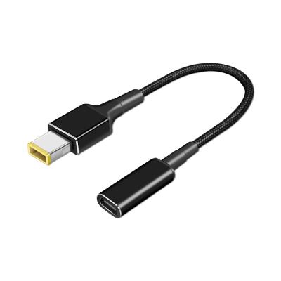 China Video Game Player Type-C to DC 3A 5A 100w Cable Palladium Square Fast Charging Male to USB C Female Adapter for sale