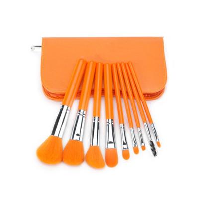 China Angular Blush Brush 9pcs Fashional Cosmetic Brush Set For Fashional Makeup Brush Set for sale