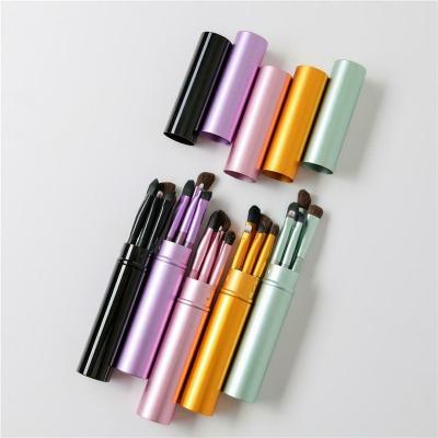 China 5pcs Travel Skin-Friendly Mini Eye Makeup Brushes Portable Professional Set Eyeshadow Eyeliner for sale