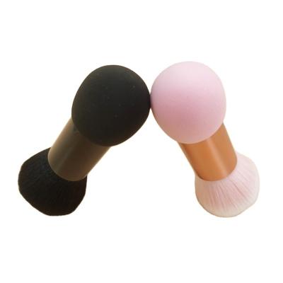 China Bilateral environmental protection makeup powder and double foundation brush sponge brush cosmetic tools for sale