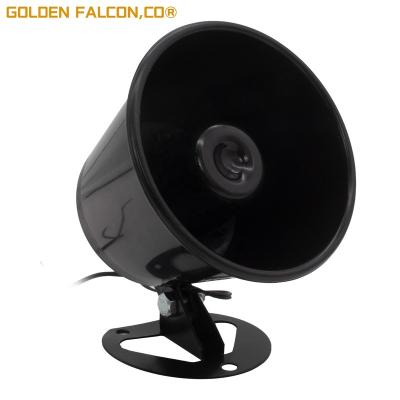 China Black Horn Speaker Hot Selling Outdoor Waterproof Fast Connect House Horn Alarm Warning Speakers For Cars for sale