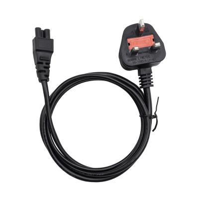 China British COMPUTER Copper 3 Pin Plug PC Laptop Monitor AC Power Cord Cable For Hairdryer Power Cable for sale